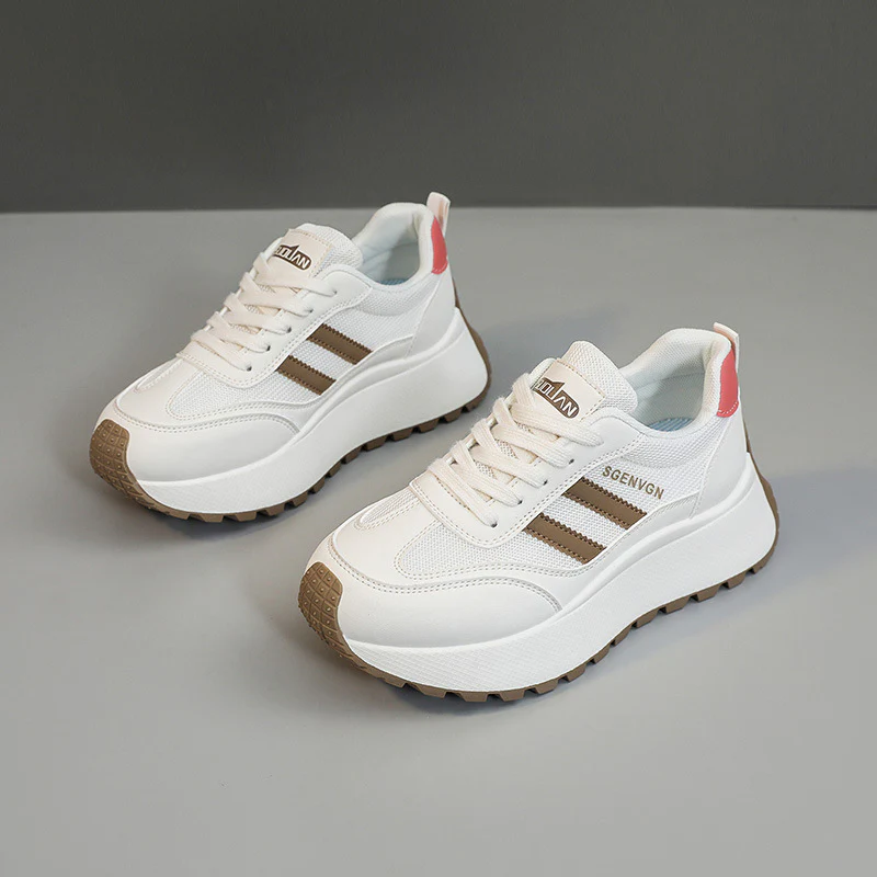 Damen Plateau Sneakers mit stilvollem Design und dämpfender Laufsohle Heidi Mode - Image 2