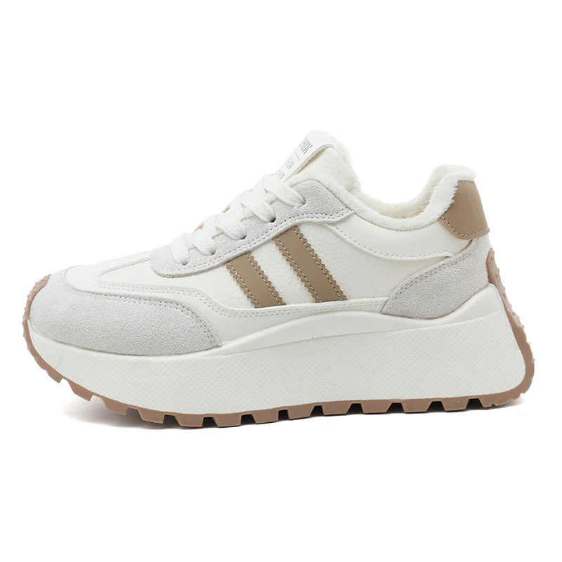 Damen Plateau Sneakers mit weich gefüttert Innenausstattung und modischen Akzenten Heidi Mode - Image 7