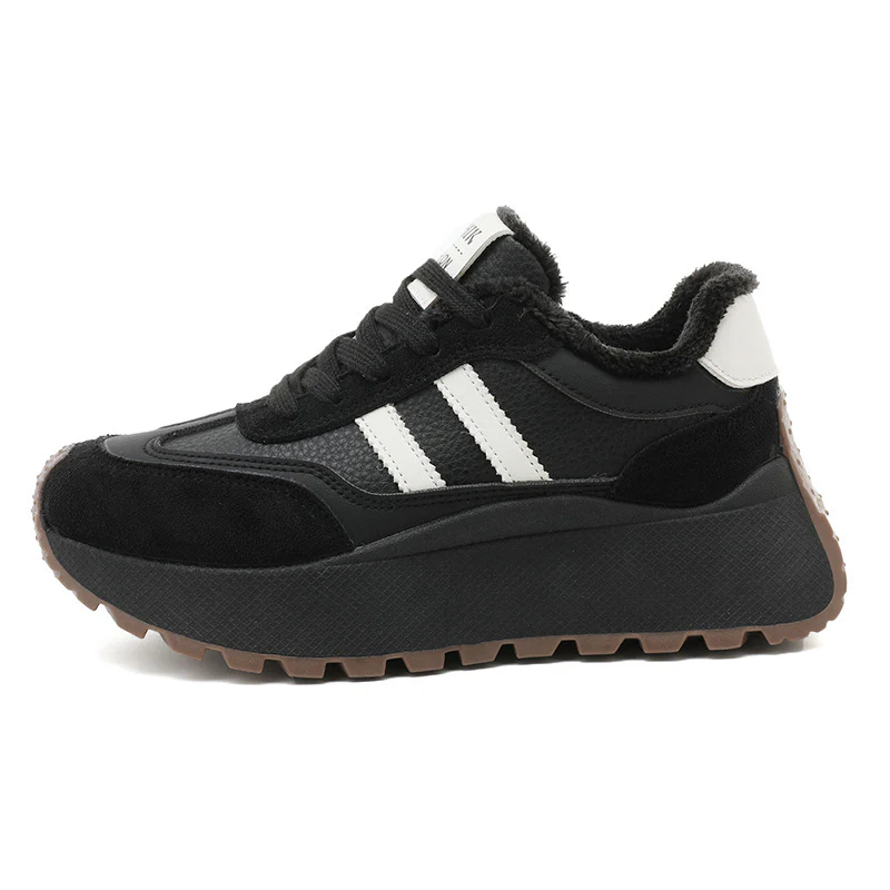 Damen Plateau Sneakers mit weich gefüttert Innenausstattung und modischen Akzenten Heidi Mode - Image 8