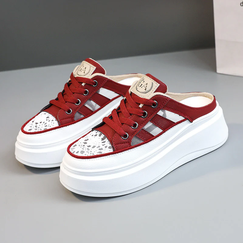 Damen Plateausneaker mit luftiger Frontpartie und robustem Sohlenprofil Heidi Mode - Image 7