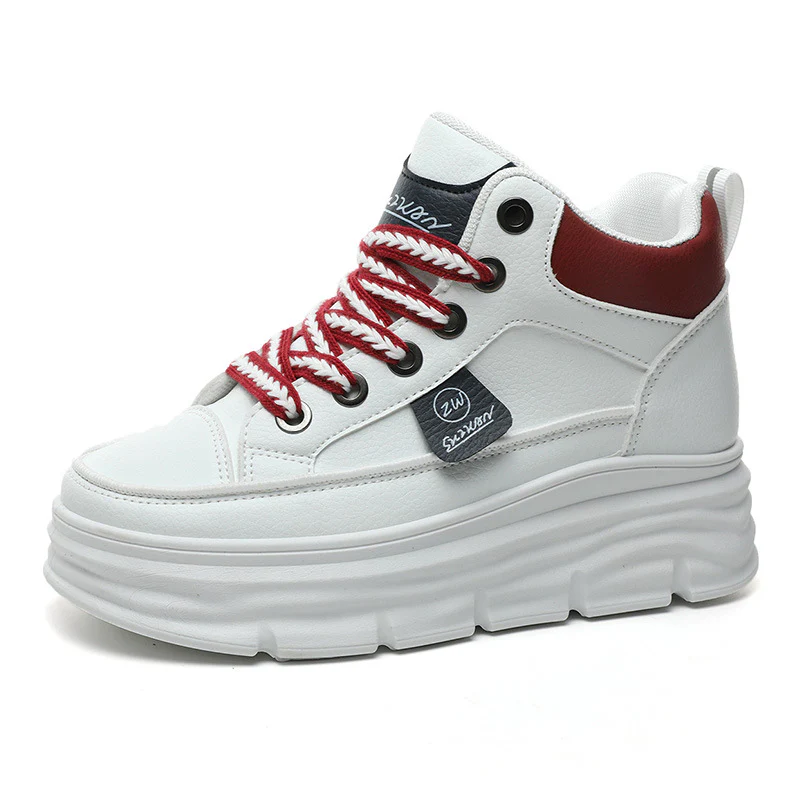 Damen Plateausneaker mit modischen Schnürsenkeln und stabiler Sohle Heidi Mode - Image 5