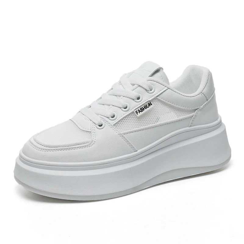 Damen Platform-Sneaker mit atmungsaktiver Mesh-Oberfläche und modischer Sohle Heidi Mode - Image 5