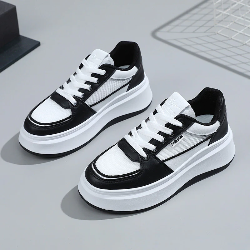 Damen Platform-Sneaker mit atmungsaktiver Mesh-Oberfläche und modischer Sohle Heidi Mode - Image 6
