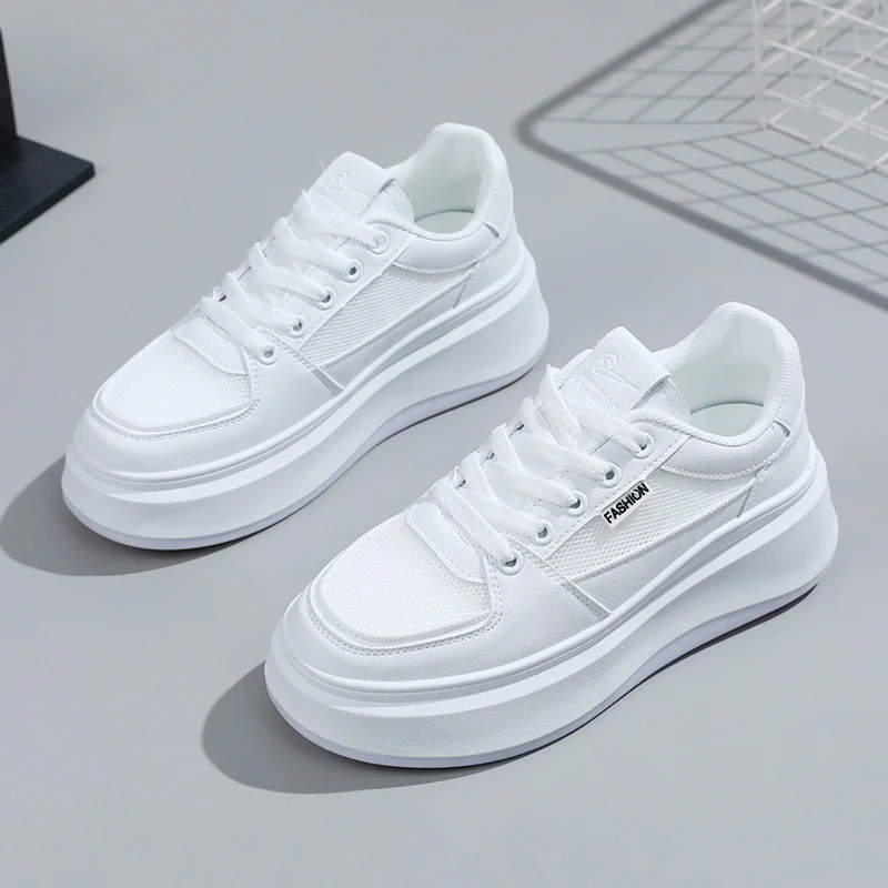 Damen Platform-Sneaker mit atmungsaktiver Mesh-Oberfläche und modischer Sohle Heidi Mode - Image 7