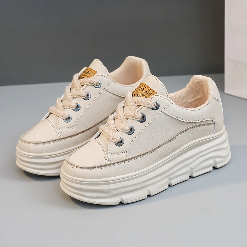 Damen Platform Sneakers mit robustem Sohlenprofil und eleganter Schnürung Heidi Mode - Image 6