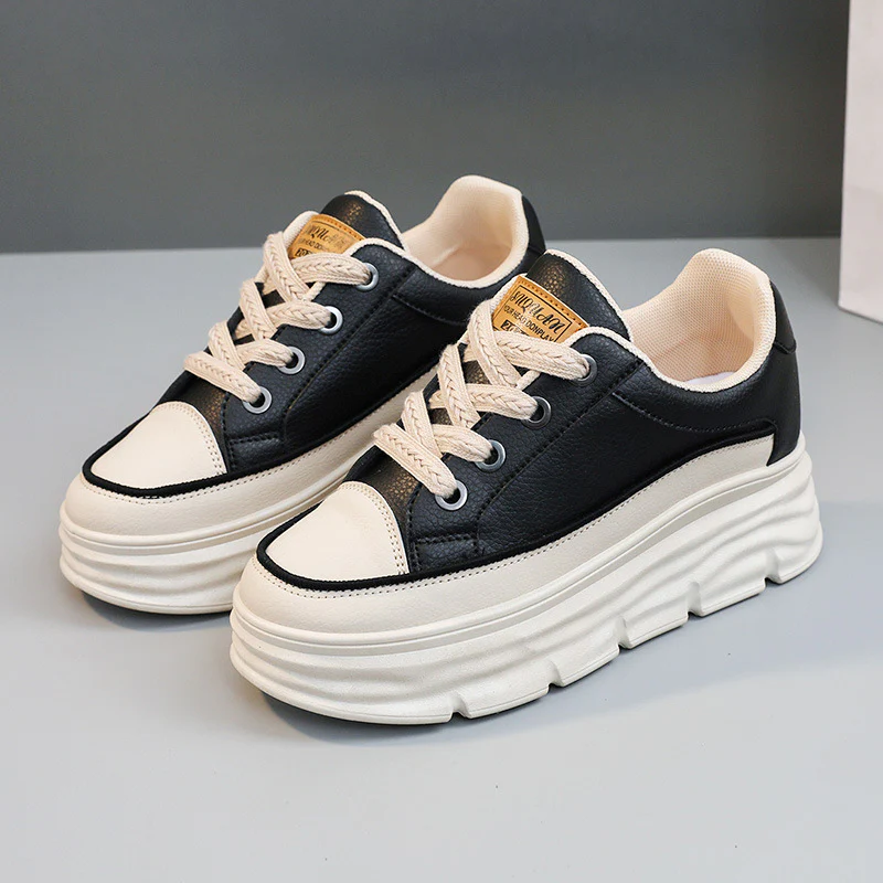 Damen Platform Sneakers mit robustem Sohlenprofil und eleganter Schnürung Heidi Mode - Image 8