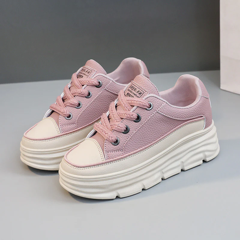 Damen Platform Sneakers mit robustem Sohlenprofil und eleganter Schnürung Heidi Mode - Image 9