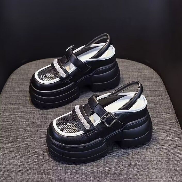 Damen Plattform-Sandalen mit doppelt verstellbarem Riemen und rutschfester Sohle Heidi Mode - Image 2