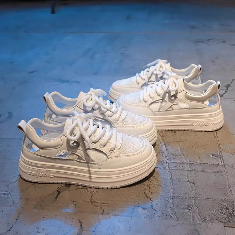 Damen Plattform-Sneaker mit atmungsaktivem Obermaterial und trendiger Sohlentechnologie Heidi Mode - Image 2