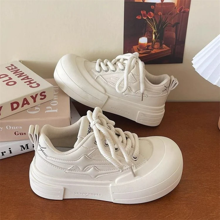 Damen Plattform-Sneaker mit dicker, gepolsterter Sohle und modischem Design Heidi Mode - Image 3