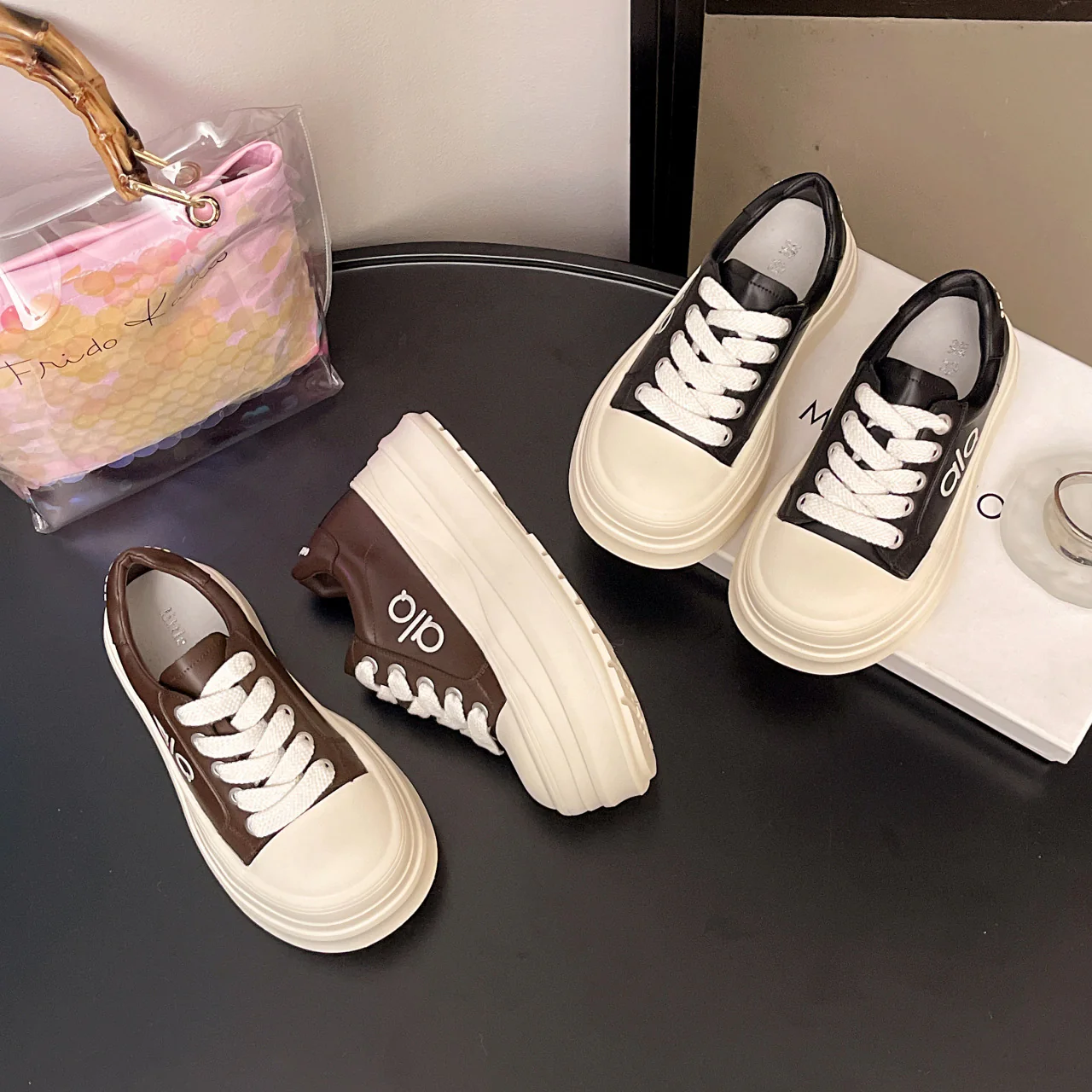Damen Plattform Sneaker mit großzügiger Sohle und atmungsaktivem Obermaterial Heidi Mode - Image 4