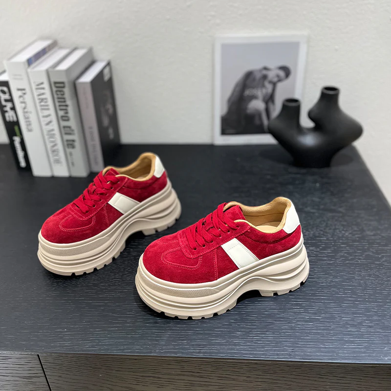 Damen Plattform-Sneaker mit komfortablem Fußbett und modischem Design Heidi Mode - Image 3