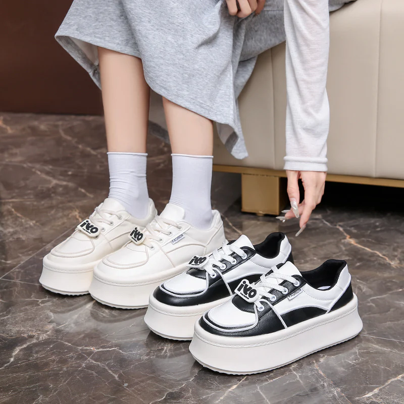 Damen Plattform-Sneaker mit modernem Design und ausgeprägtem Sohlenprofil Heidi Mode - Image 4