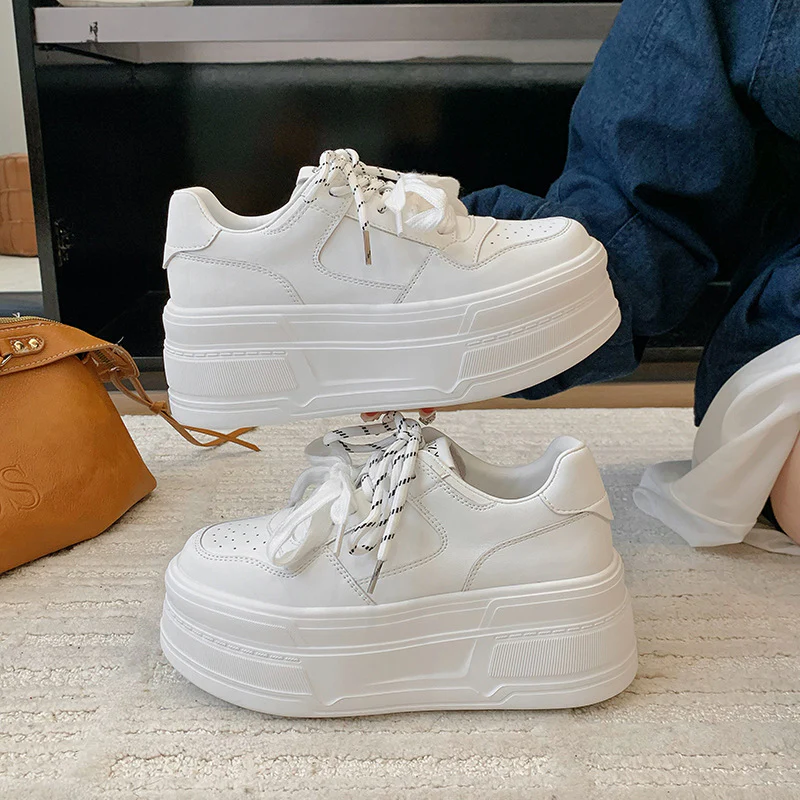 Damen Plattform-Sneaker mit modischem Design und atmungsaktiver Oberfläche Heidi Mode - Image 6