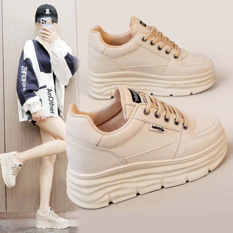 Damen Plattform-Sneaker mit modischen Details und dämpfender Sohle Heidi Mode - Image 2