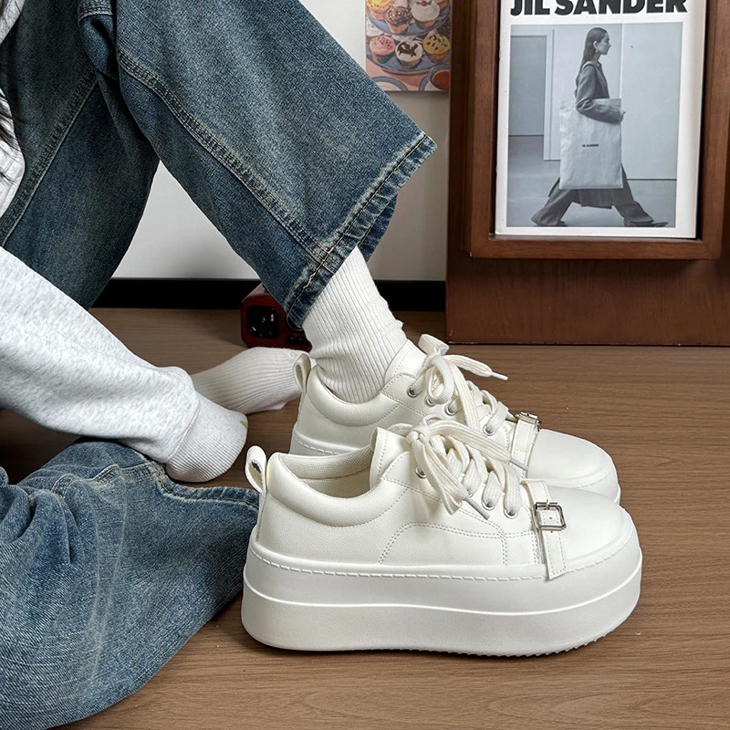 Damen Plattform-Sneaker mit stilvollem Design und extra dicker Sohle Heidi Mode - Image 2