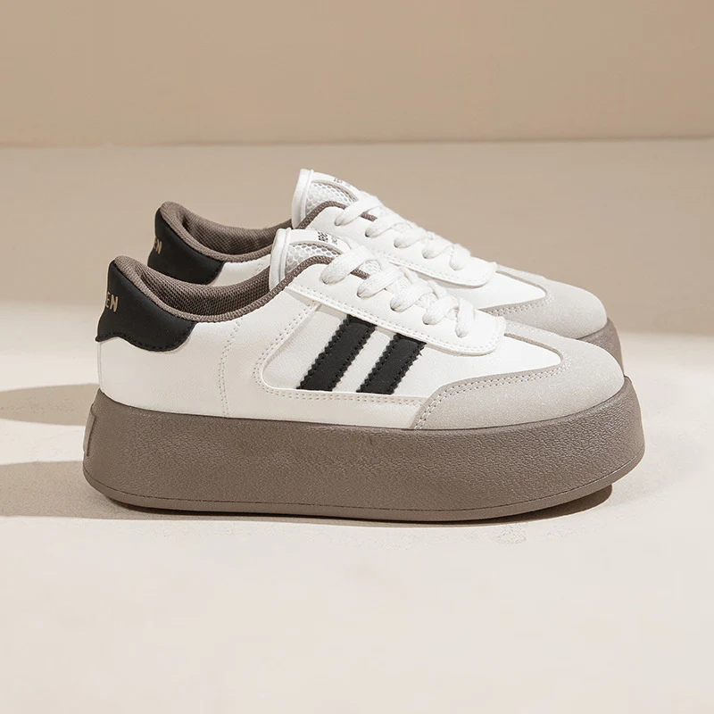 Damen Plattform-Sneaker mit trendigem Design und hochwertiger Oberflächenstruktur Heidi Mode - Image 6