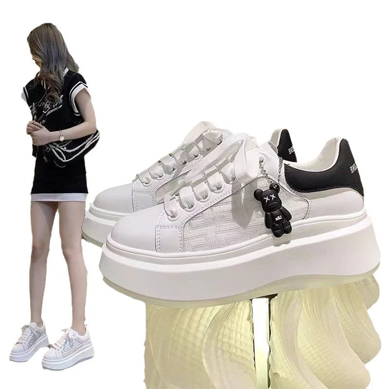 Damen Plattform-Sneaker mit trendiger Schnürung und außergewöhnlichem Design Heidi Mode - Image 5