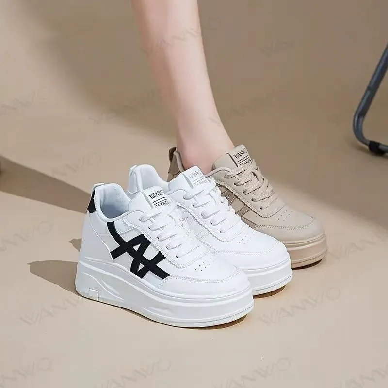 Damen Plattform Sneakers mit atmungsaktivem Obermaterial und stoßdämpfender Sohle Heidi Mode - Image 4