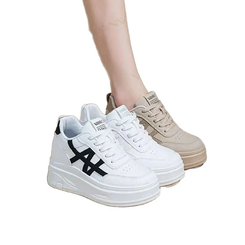 Damen Plattform Sneakers mit atmungsaktivem Obermaterial und stoßdämpfender Sohle Heidi Mode - Image 5