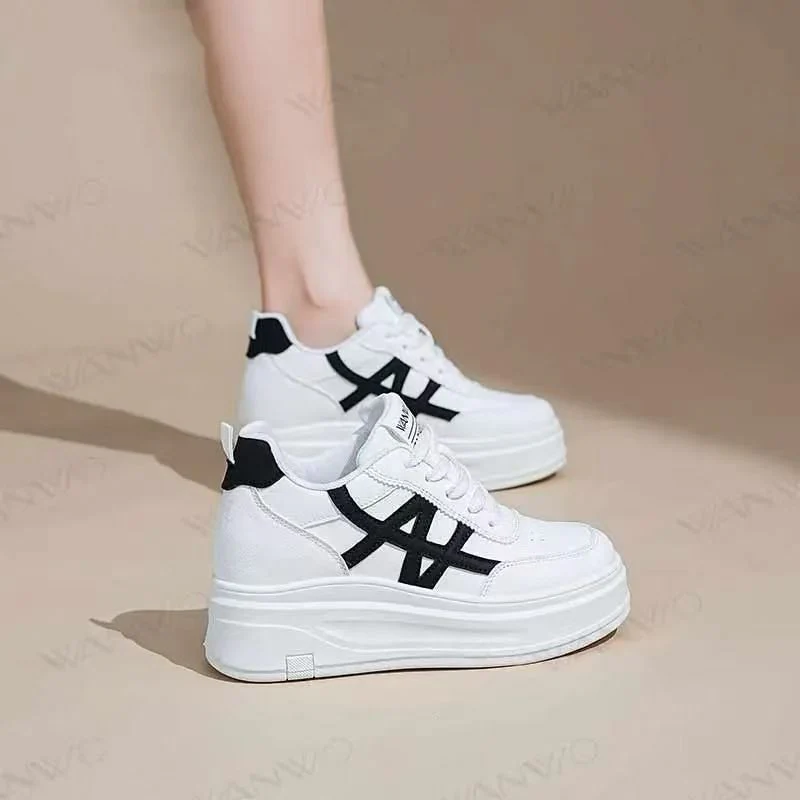 Damen Plattform Sneakers mit atmungsaktivem Obermaterial und stoßdämpfender Sohle Heidi Mode - Image 6