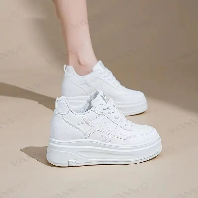 Damen Plattform Sneakers mit atmungsaktivem Obermaterial und stoßdämpfender Sohle Heidi Mode - Image 7
