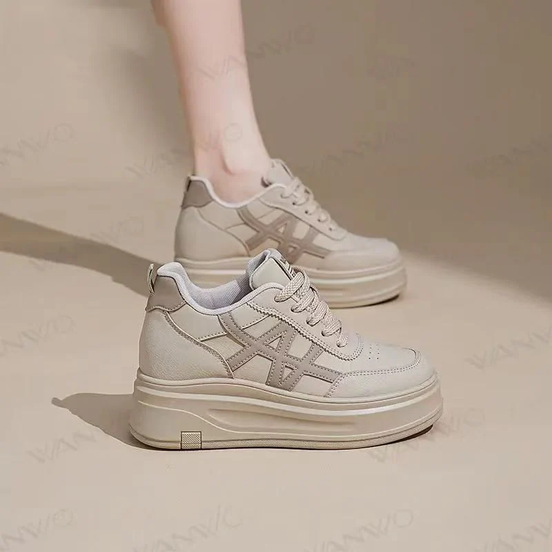 Damen Plattform Sneakers mit atmungsaktivem Obermaterial und stoßdämpfender Sohle Heidi Mode - Image 8