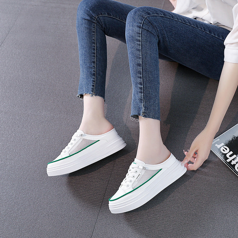 Damen Plattform Sneakers mit atmungsaktiver Mesh-Oberfläche und elegantem Design Heidi Mode - Image 2