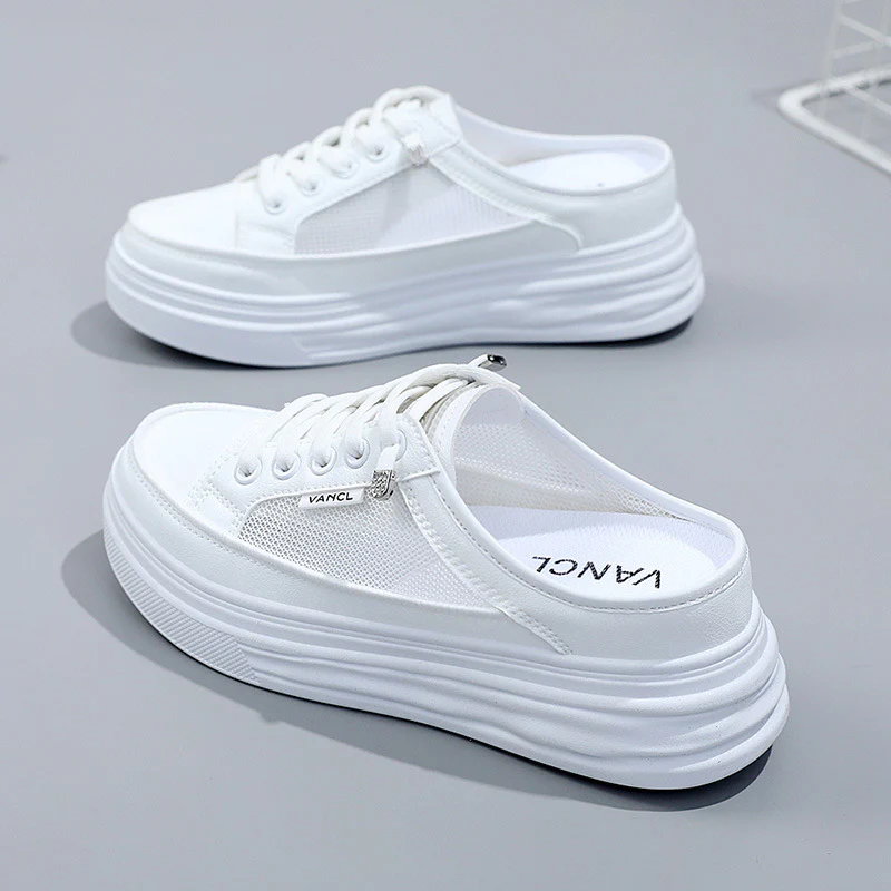 Damen Plattform Sneakers mit atmungsaktiver Mesh-Oberfläche und elegantem Design Heidi Mode - Image 7