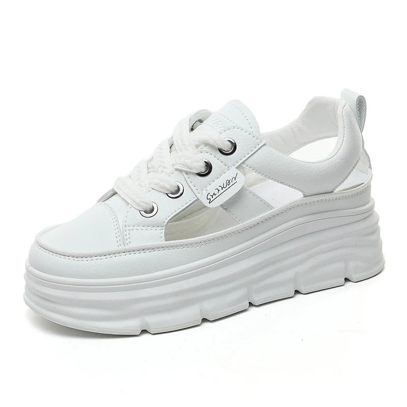 Damen Plattform Sneakers mit atmungsaktiver Mesh-Oberfläche und trendiger Dämpfung Heidi Mode - Image 5