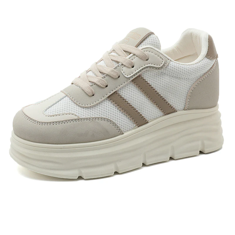 Damen Plattform Sneakers mit atmungsaktiver Obermaterialstruktur und modischem Design Heidi Mode - Image 5