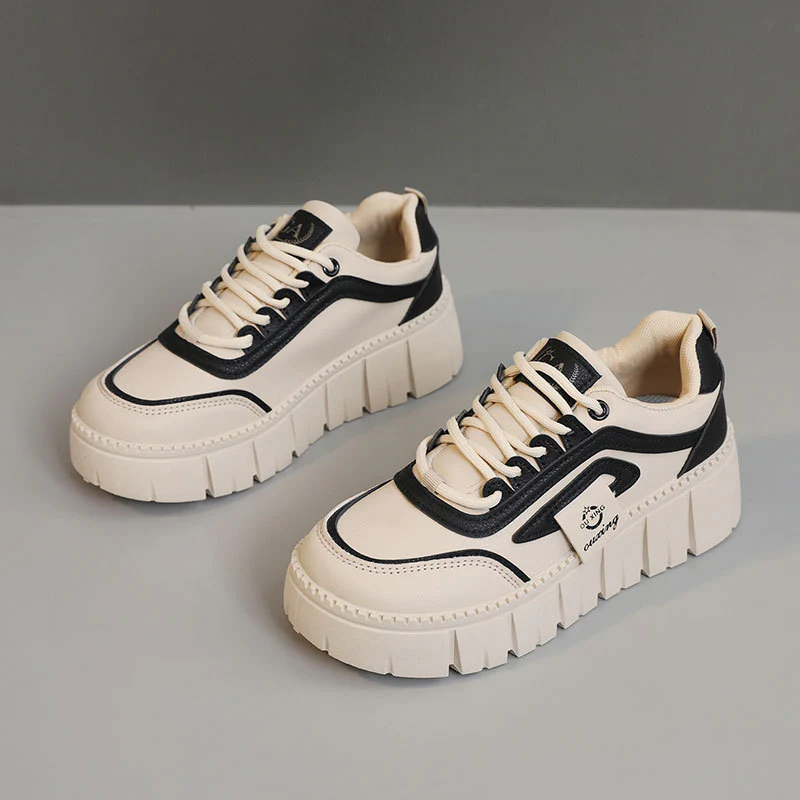 Damen Plattform Sneakers mit dämpfendem Sohlenprofil und sportlichem Design Heidi Mode - Image 8