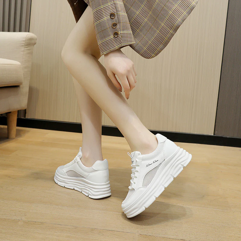 Damen Plattform Sneakers mit dämpfendem und flexiblen Sohlenprofil Heidi Mode - Image 3