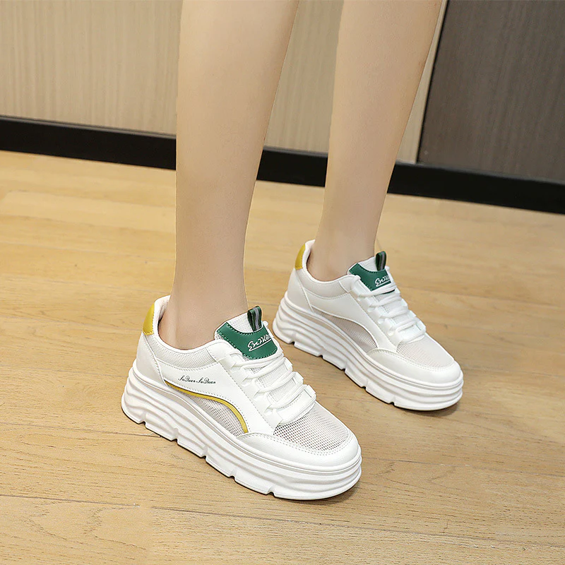 Damen Plattform Sneakers mit dämpfendem und flexiblen Sohlenprofil Heidi Mode - Image 4