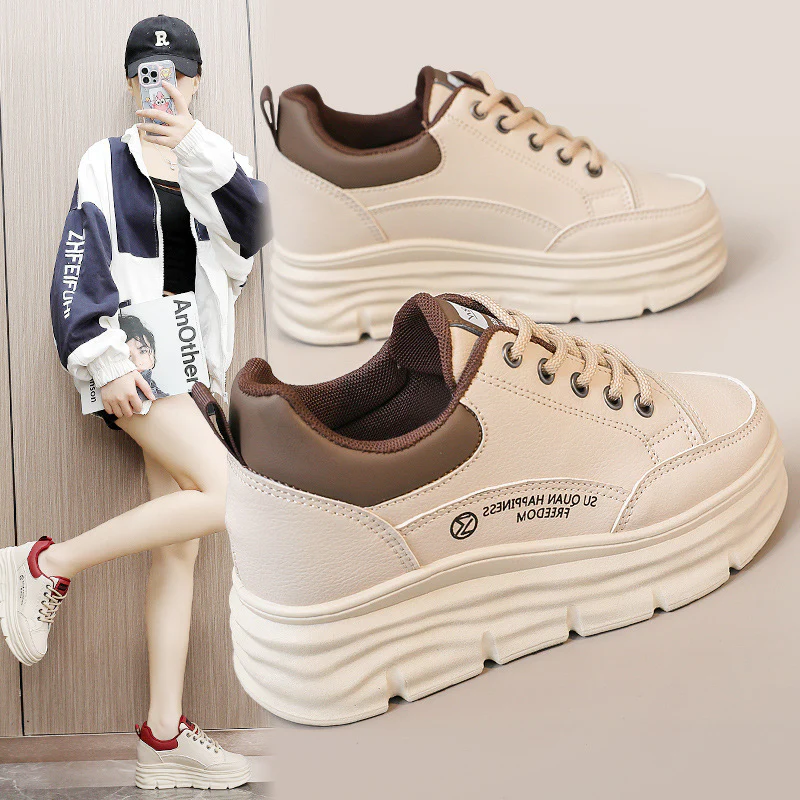 Damen Plattform Sneakers mit ergonomischer Dämpfung und stylishem Design Heidi Mode - Image 3