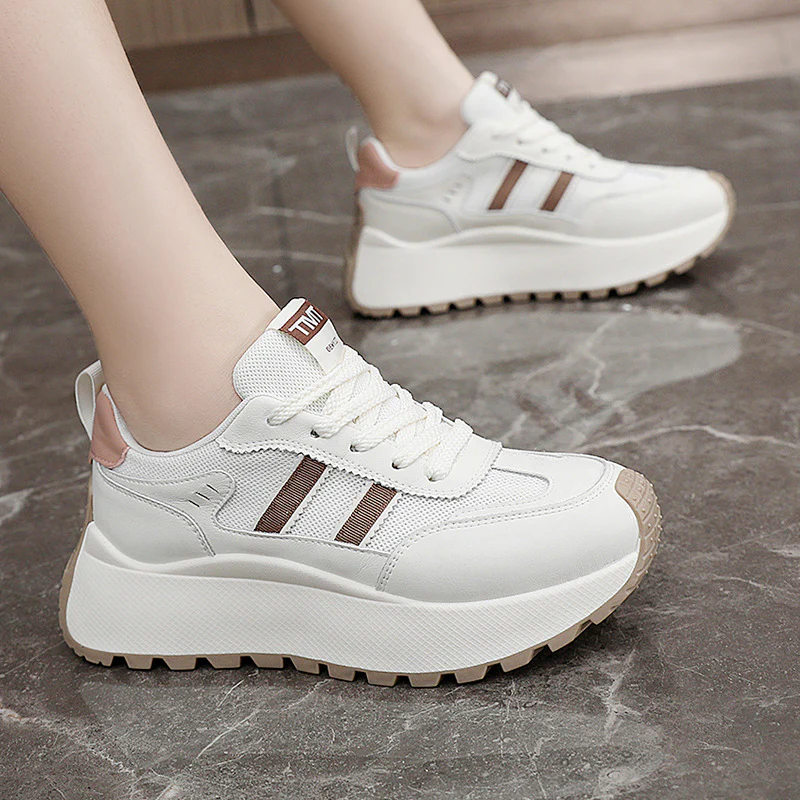 Damen Plattform Sneakers mit innovativen Trämpfen und rutschfester Laufsohle Heidi Mode - Image 3