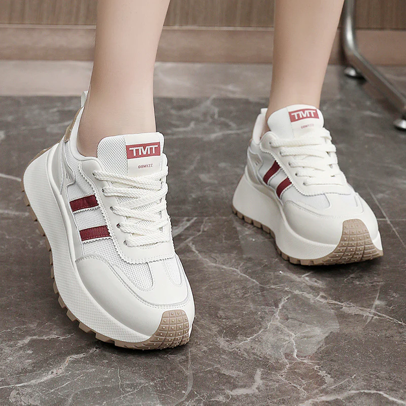 Damen Plattform Sneakers mit innovativen Trämpfen und rutschfester Laufsohle Heidi Mode - Image 4