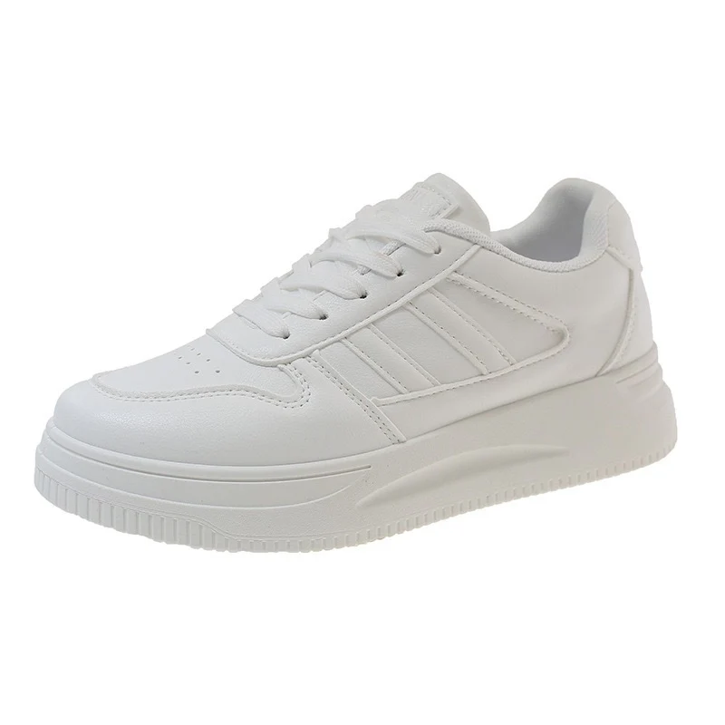 Damen Plattform Sneakers mit langlebiger Lederoberfläche und atmungsaktiver Dämpfung Heidi Mode - Image 6