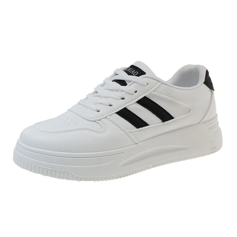 Damen Plattform Sneakers mit langlebiger Lederoberfläche und atmungsaktiver Dämpfung Heidi Mode - Image 8