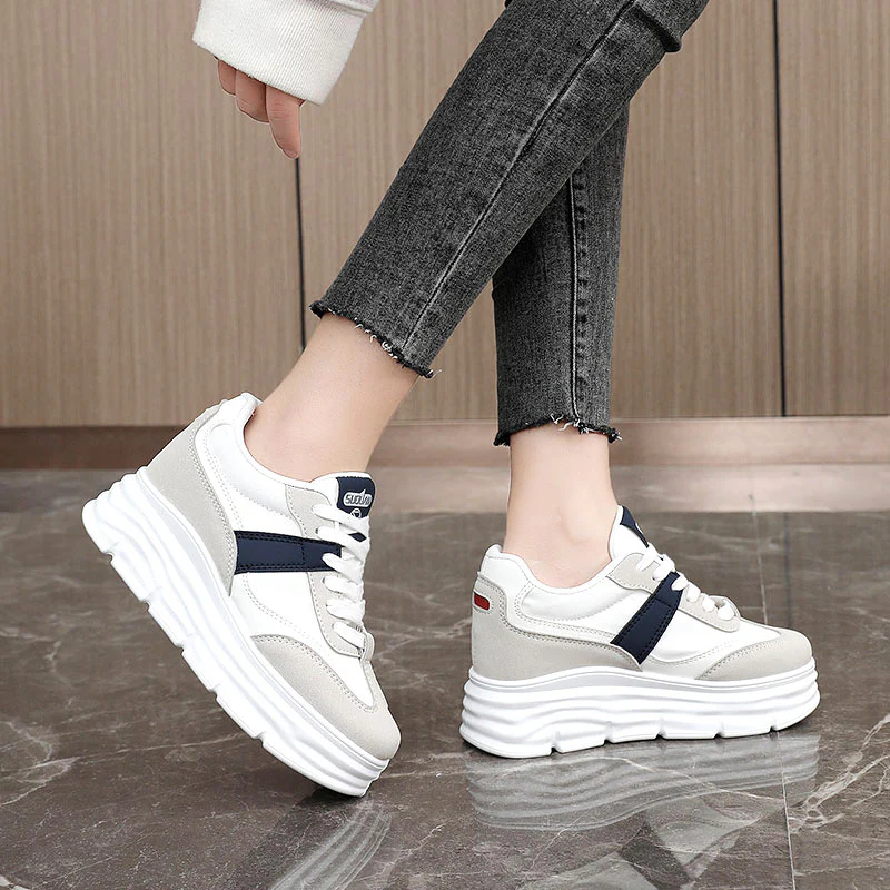 Damen Plattform Sneakers mit modischem Design und bequemer Dämpfung Heidi Mode - Image 3