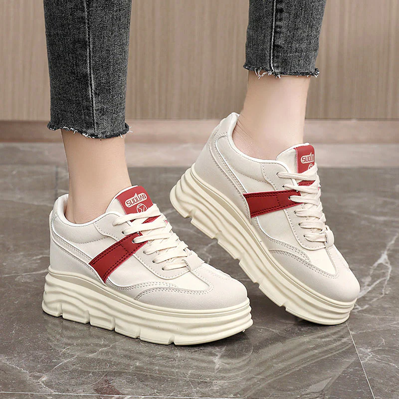Damen Plattform Sneakers mit modischem Design und bequemer Dämpfung Heidi Mode - Image 4