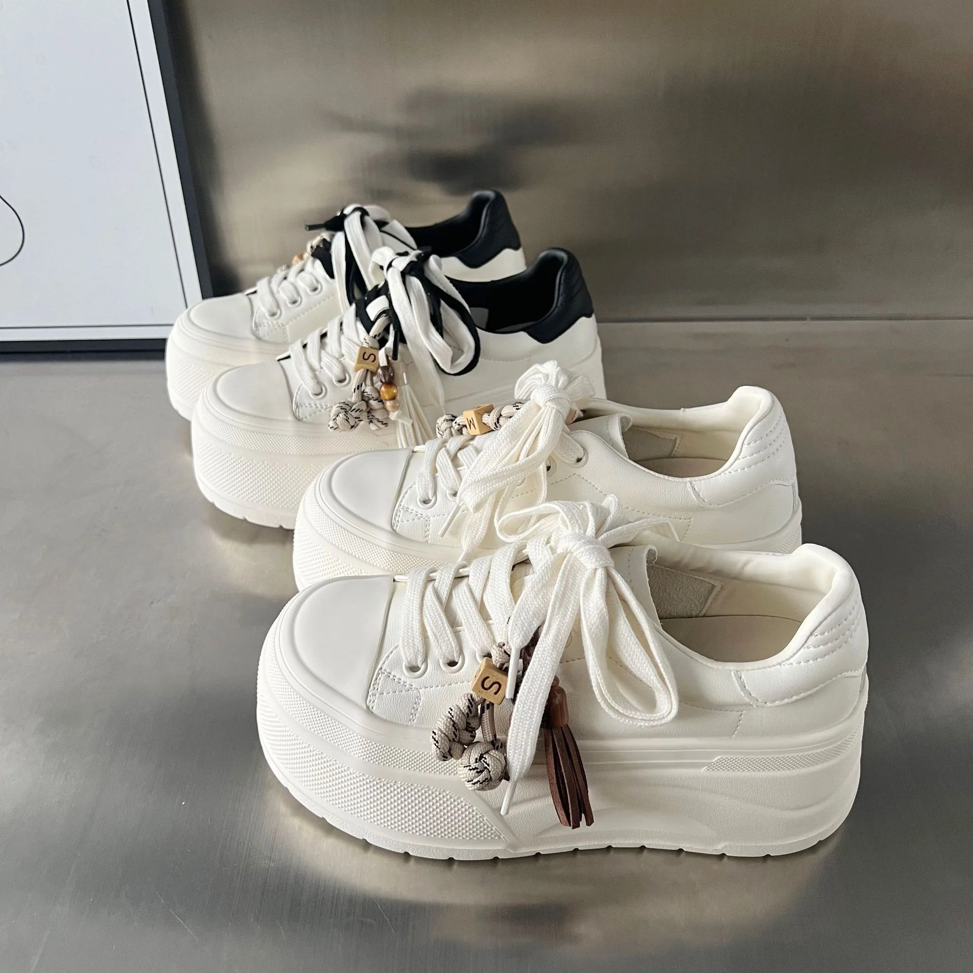 Damen Plattform Sneakers mit modischem Design und innovativem Schnürsystem Heidi Mode - Image 3