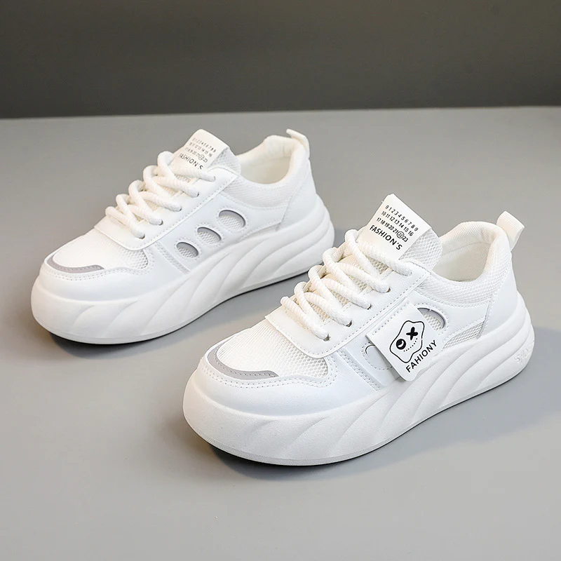 Damen Plattform Sneakers mit modischem Mesh-Obermaterial und dämpfender Sohle Heidi Mode - Image 2