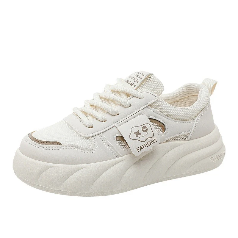 Damen Plattform Sneakers mit modischem Mesh-Obermaterial und dämpfender Sohle Heidi Mode - Image 5