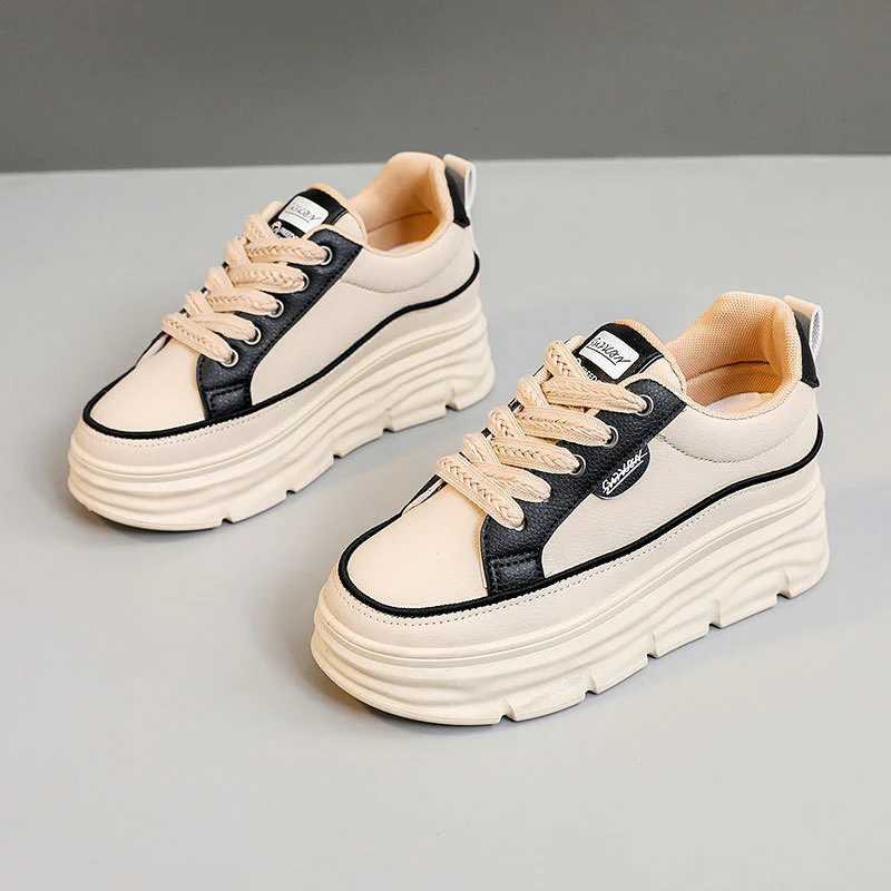 Damen Plattform Sneakers mit modischer Gummilaufsohle und atmungsaktivem Obermaterial Heidi Mode - Image 8
