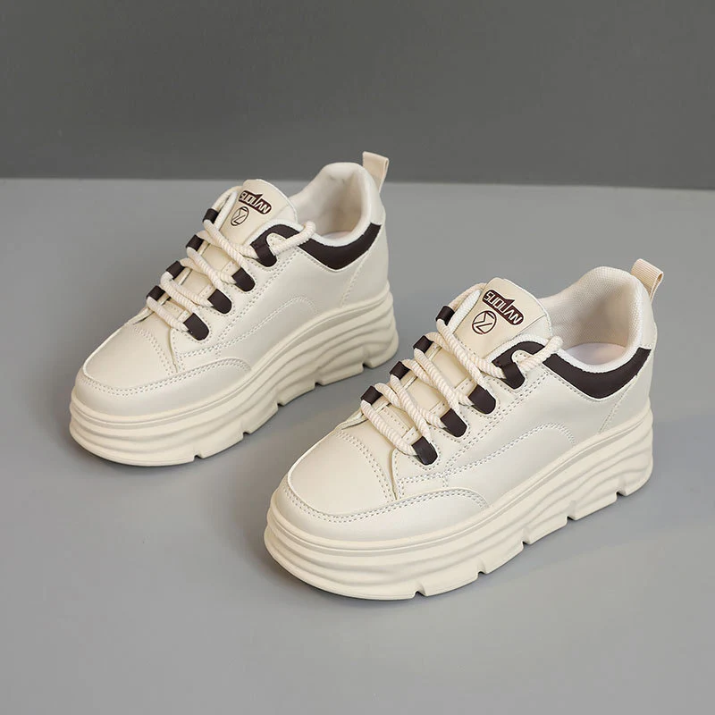 Damen Plattform Sneakers mit modischer Gummisohle und atmungsaktiver Oberkonstruktion Heidi Mode - Image 2