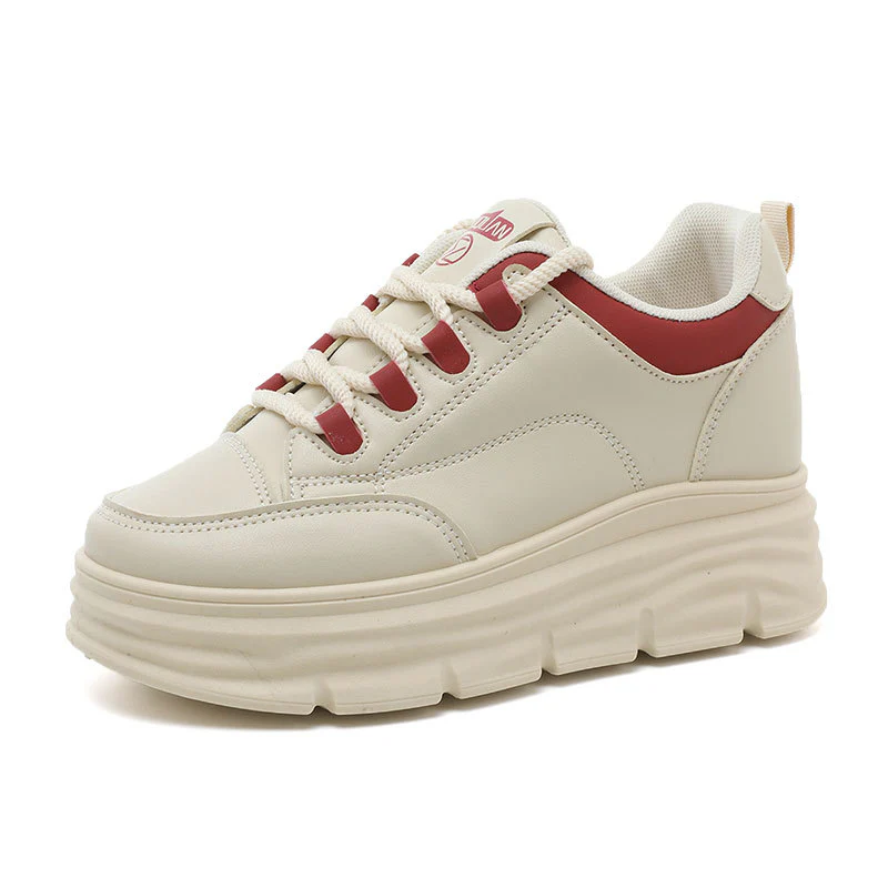 Damen Plattform Sneakers mit modischer Gummisohle und atmungsaktiver Oberkonstruktion Heidi Mode - Image 5
