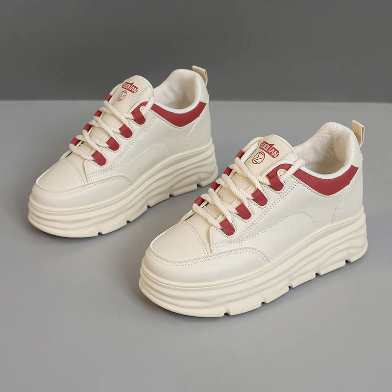 Damen Plattform Sneakers mit modischer Gummisohle und atmungsaktiver Oberkonstruktion Heidi Mode - Image 7