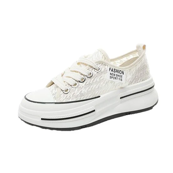 Damen Plattform Sneakers mit modischer Textil-Oberfläche und bequemer Dämpfung Heidi Mode - Image 5