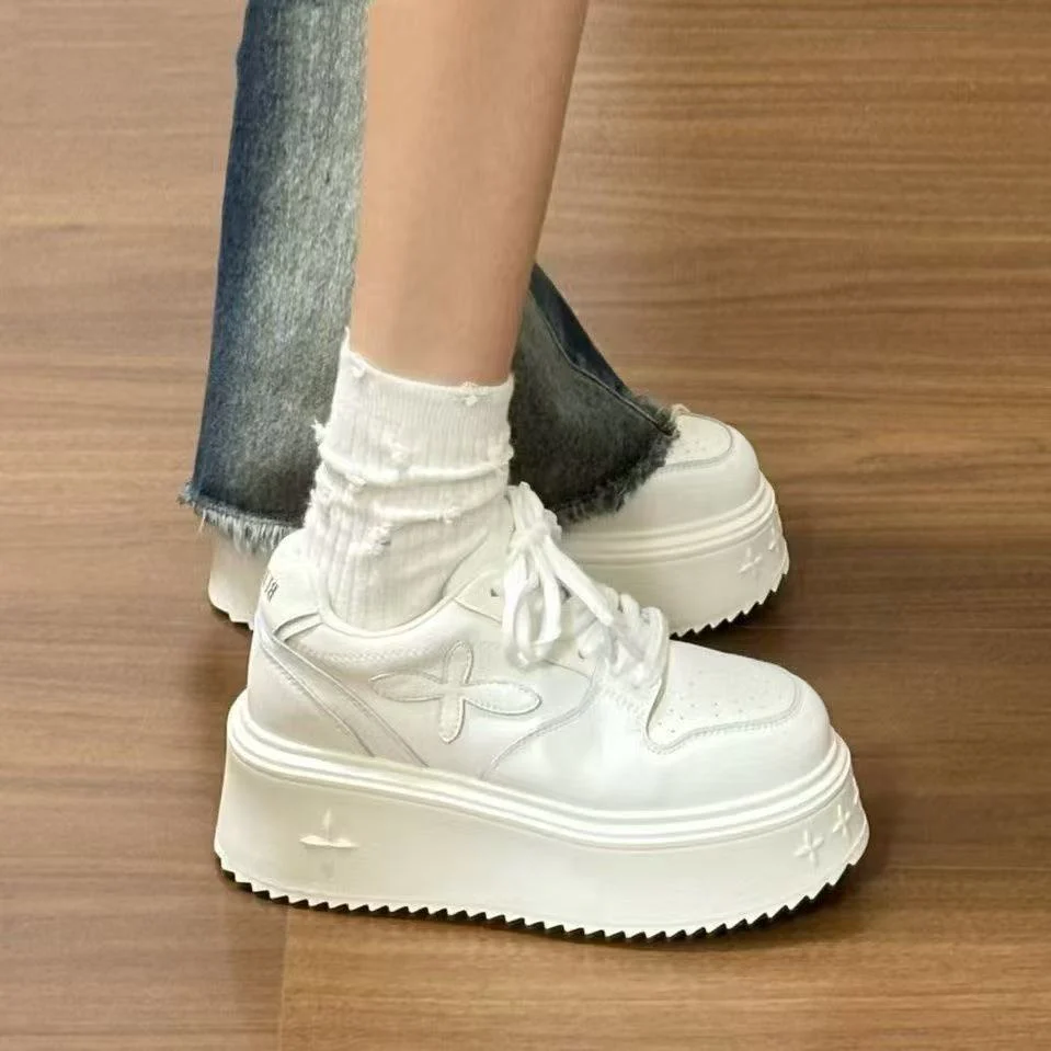 Damen Plattform Sneakers mit modischer Textur und dämpfender Sohle Heidi Mode - Image 5